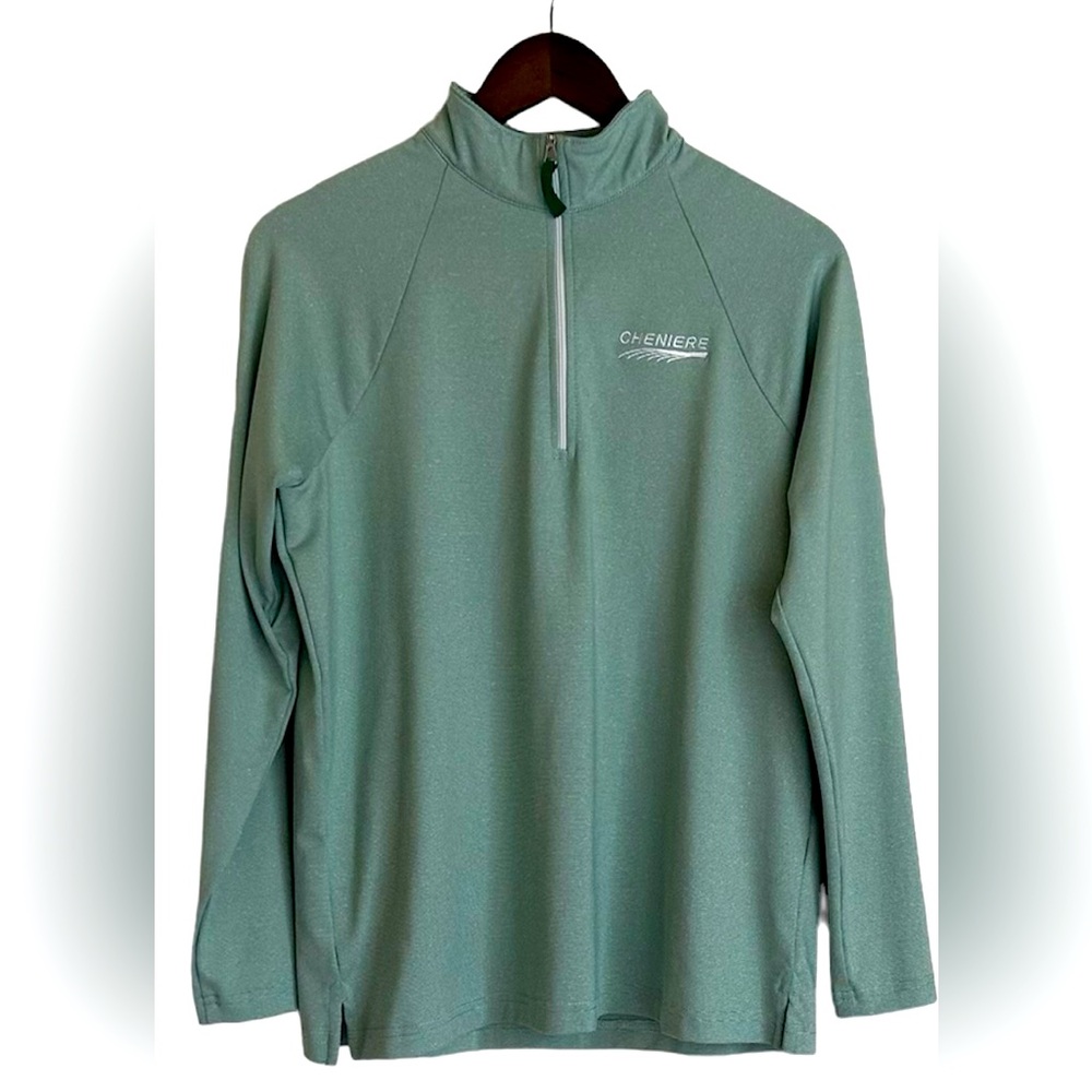 Devon & Jones moisture wicking quarter zip performance pull over women L